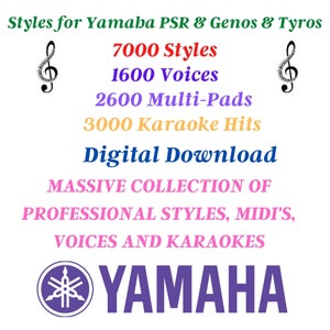 Yamaha Styles PSR & Tyros, Genos, Karaoke, Voice Libary Pack