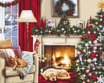 Cross Stitch Kit Luca-S - Christmas Interior, B591