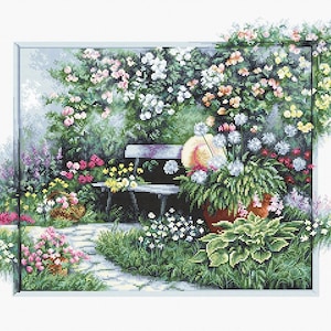 Cross Stitch Kit Luca-S - Blooming Garden, BU4012