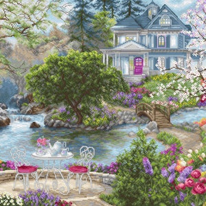 Cross Stitch Kit Luca-S - Waterside Tea, B2381