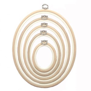 Sand Embroidery Hoop - Oval Nurge Flexible  Hoop