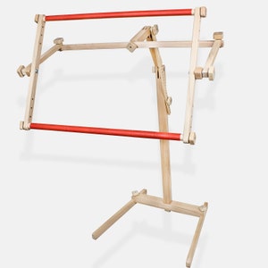 Cross Stitch Floor-type Stand Luca-S - Universal Wooden Embroidery Stand, Needlecraft Stand with Frame