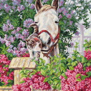 Cross Stitch Kit Luca-S GOLD - Gentle Affection, B7012
