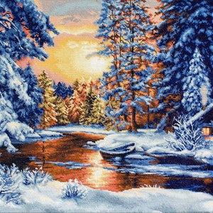 Cross Stitch Kit Luca-S - Winter Landscape, B477