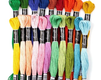 Embroidery Thread Color Nr. "01 - 70" for Cross Stitch and Needlework, Luca-S Stranded Cotton