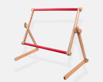 Soporte de marco de punto de cruz Luca-S - Soporte de bordado de madera universal, soporte de bordado con marco