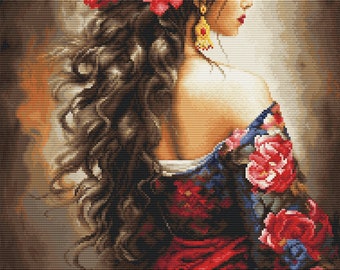 Petit Point Kit Luca-S GOLD - The Spanish Girl, G702