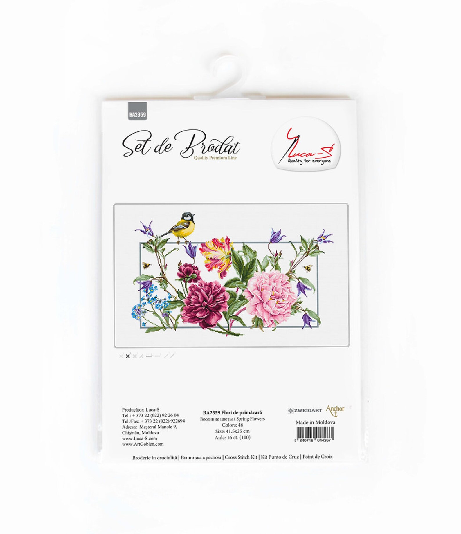 Luca-S Kreuzstichset Fuchsliebe - 20x22,5cm Mit Anchor Garn