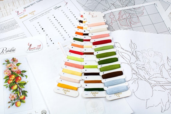 Cross Stitch Kit Luca-s - Composition With Apple, B211 - Etsy