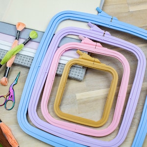 Embroidery Hoop Nurge, Square Cross Stitch Hoop, Needlecraft hoop