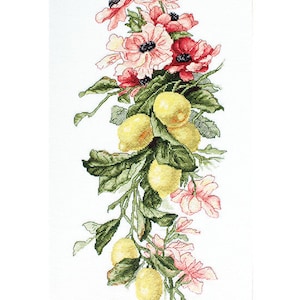 Cross Stitch Kit Luca-S - Flowers and lemon, B210