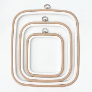 Sand Square Embroidery Hoop - Nurge Flexible Cross Stitch Hoop