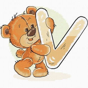 Cross Stitch Kit Luca-S - Letter „V”, B1223