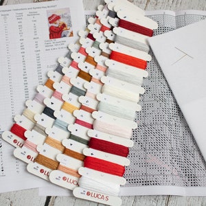 Cross Stitch Kit Luca-S - Girl Kissing Puppy, BU5027 image 5