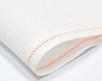 Lugana 25 ct. Couleur 100, tissu Zweigart, toile de couture, tissu de point de croix, 100 % coton