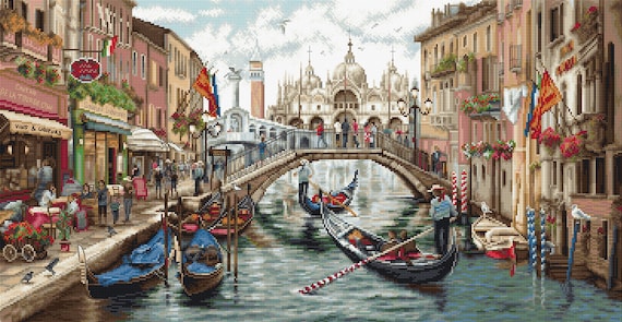 Cross Stitch Kit Luca-s - Venice, Gold Collection, BU5003 - Etsy