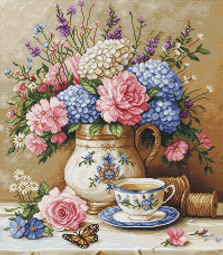 Petit Point Kit Luca-S GOLD - Floral Nostalgia, G725