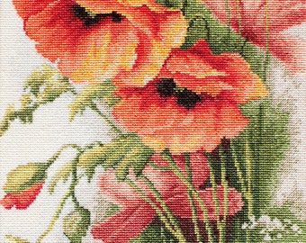 Cross Stitch Kit Luca-S - Poppies, B213