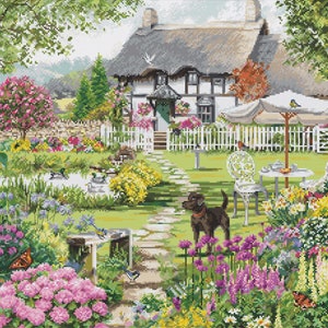 Cross Stitch Kit Luca-S - Cottage Garden, Gold Collection, B2412