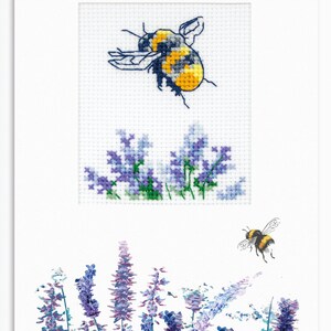 Carte postale de broderie, carte postale de kit de point de croix, carte postale de couture - Luca-S