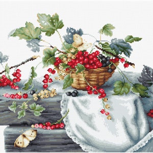 Cross Stitch Kit Luca-S - Red Currants, B2262