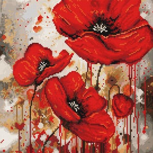 Cross Stitch Kit Luca-S - The Vibration of Poppies, B7044
