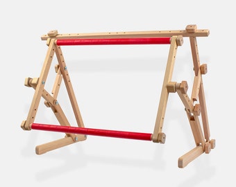 Soporte de marco de punto de cruz Luca-S - Soporte de bordado de madera universal, soporte de bordado con marco