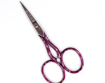 Luca-S Embroidery Scissors with Colored Handles