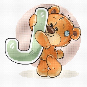 Kit Ponto Cruz Luca-S - Letra “J”, B1211