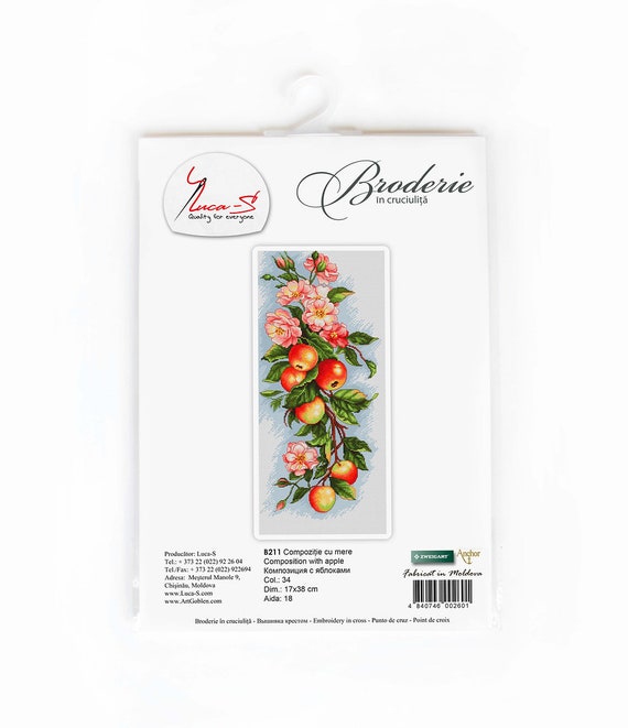 Cross Stitch Kit Luca-s - Composition With Apple, B211 - Etsy