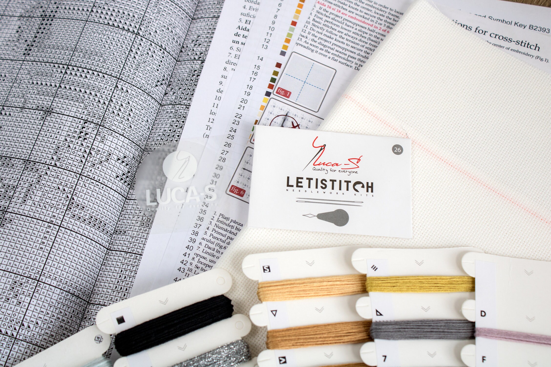 Kit de point de croix Luca-S - Rêve d'un Noël blanc