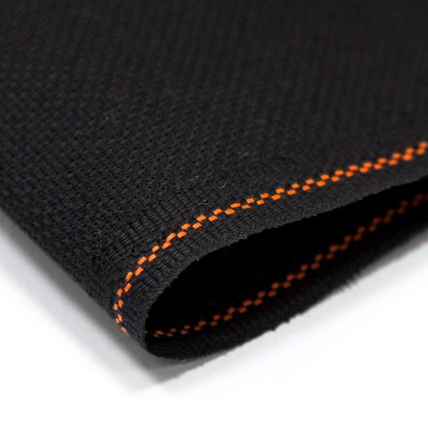 Aida 18 Ct. Zweigart Fabric, Needlework Fabric, Cross Stitch Canvas, Black Color 720, 100% Cotton
