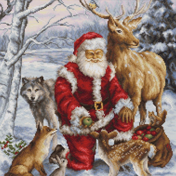 Cross Stitch Kit Luca-S GOLD - The Forest Friends, BU5022