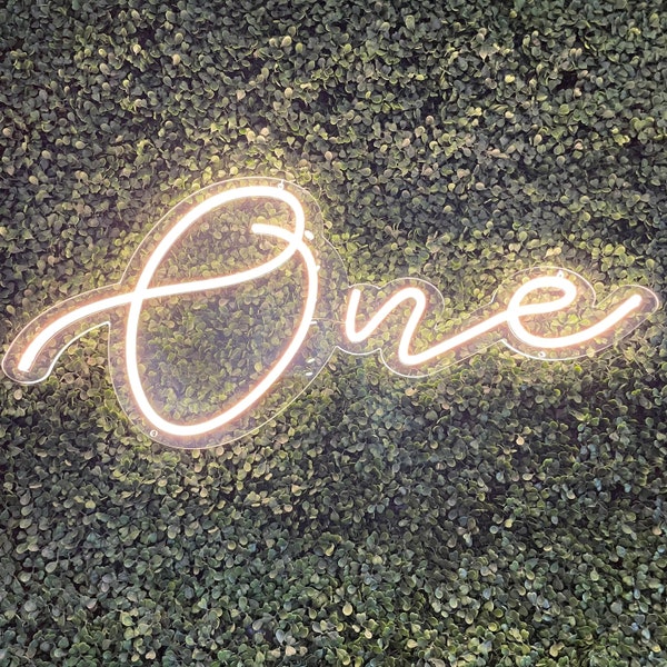 One Neon Sign - Cursive