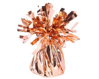 Case of 48 Rose Gold Foil Balloon Weights