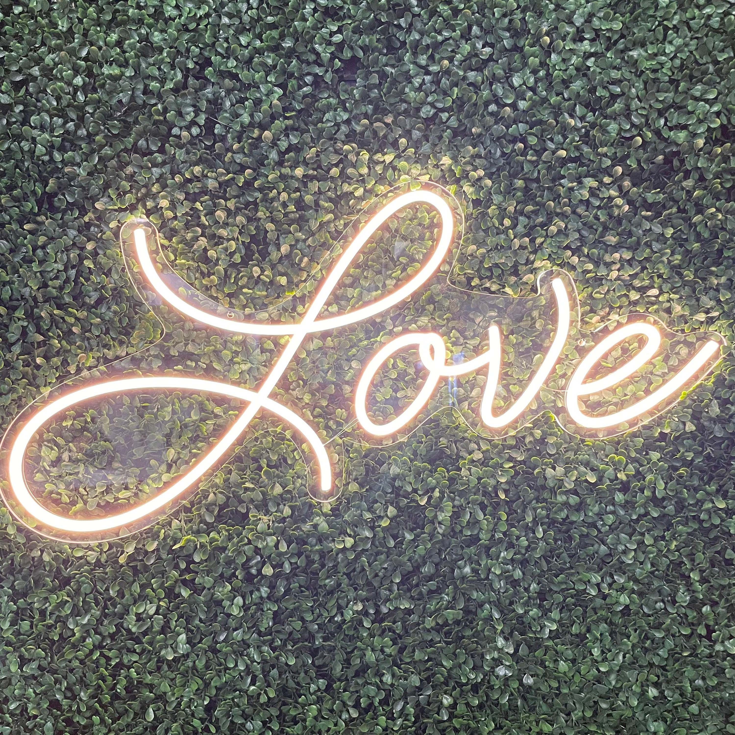 Love Neon Sign - Cursive