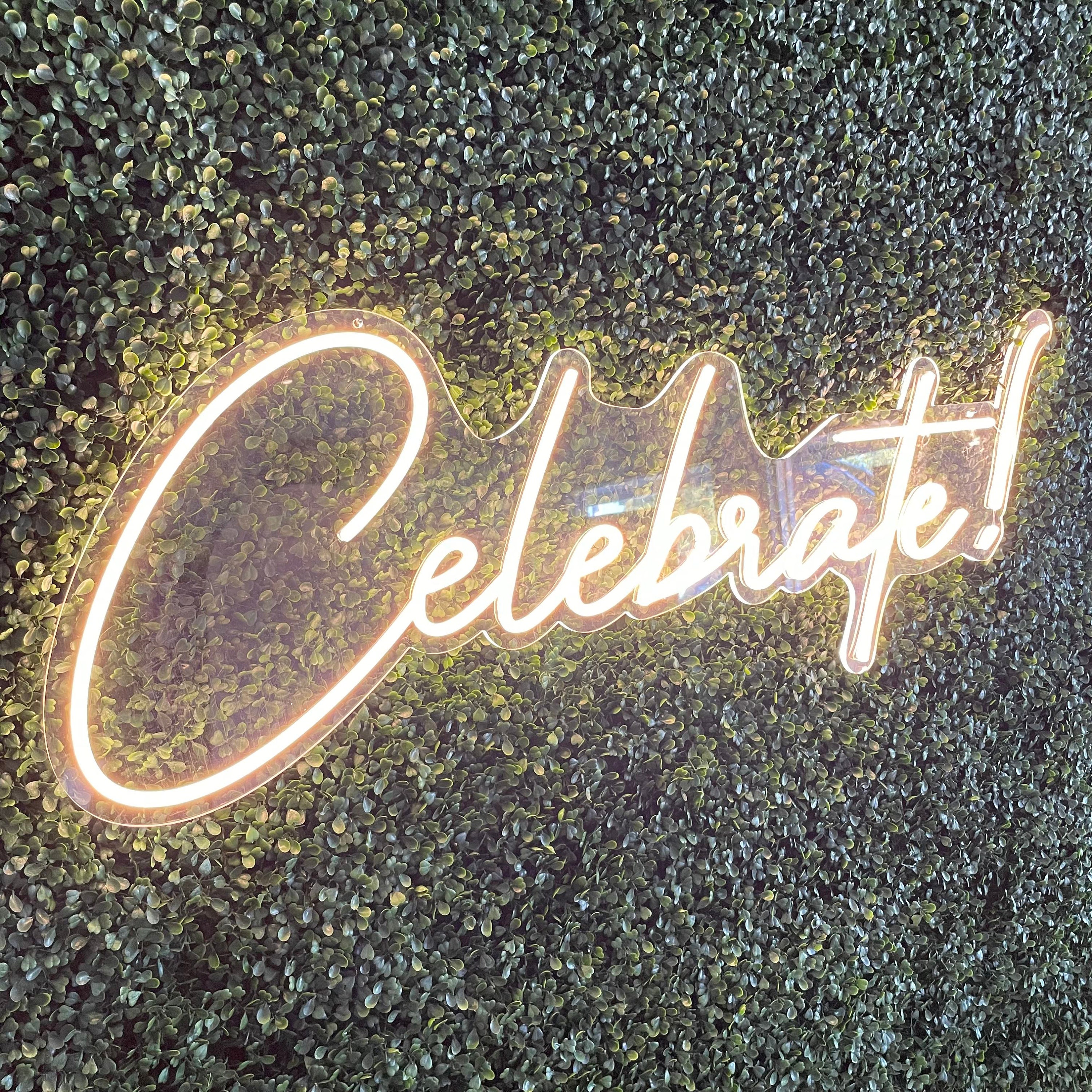 Celebrate! Neon Sign - Etsy