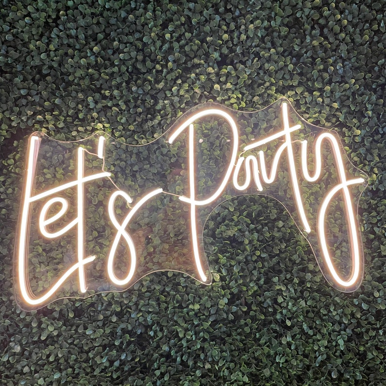 Let's Party Neon Sign zdjęcie 1