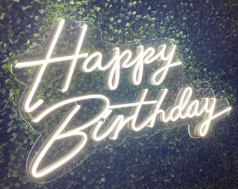Happy Birthday Neon Sign - Color Changing