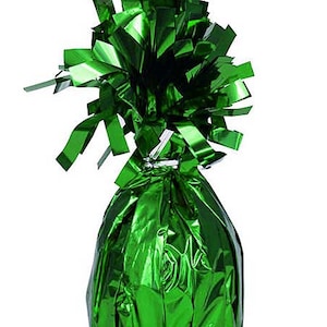 Case of 48 Green Foil Balloon Weights