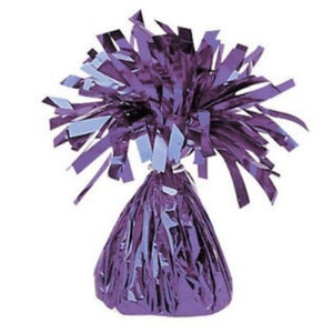 Case of 48 Purple Foil Balloon Weights