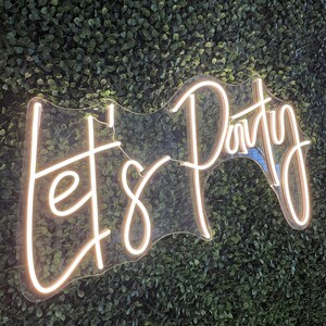 Let's Party Neon Sign image 3