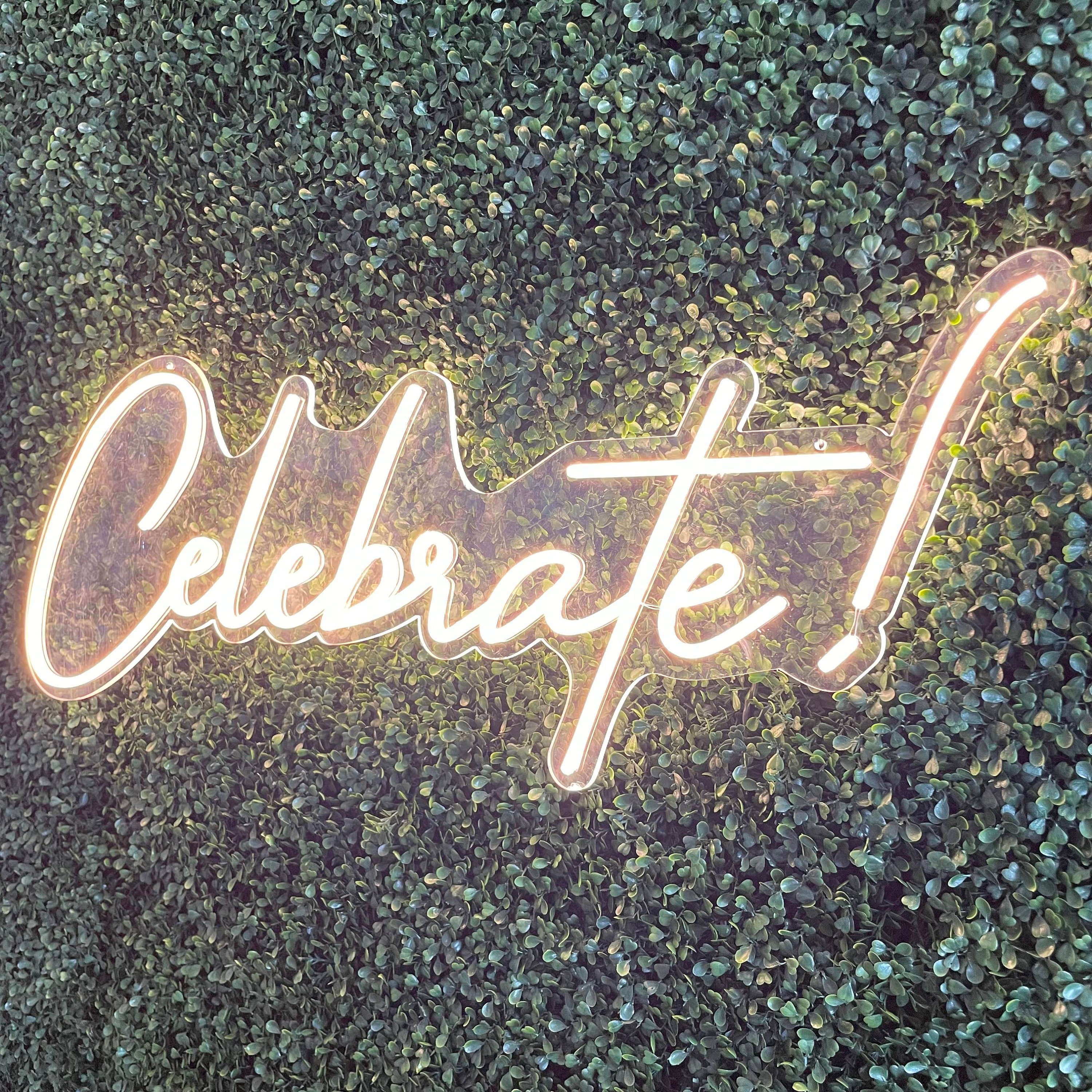 Celebrate! Neon Sign - Etsy