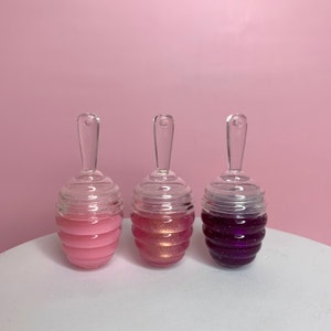 Honeycomb Lipgloss, Perfekt für Kinder, nicht klebriger feuchtigkeitsspendender Lipgloss, veganer, tierversuchsfreier Lipgloss, Lippenpflege, Schönheitskosmetik