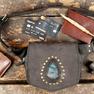 Festival Fanny Pack, Leather Utility Belt, Cyberpunk Belt, Festival Utility Belt, Cosplay Belt, Leather Pocket Belt For Unisex.