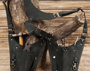 Handmade Leather Shoulder Tool Holster Bag