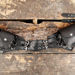 Handmade Leather Belt Bag | Leather Utility Belt | Leather Fanny Pack | Smartphone Pocket & Passport Pouch