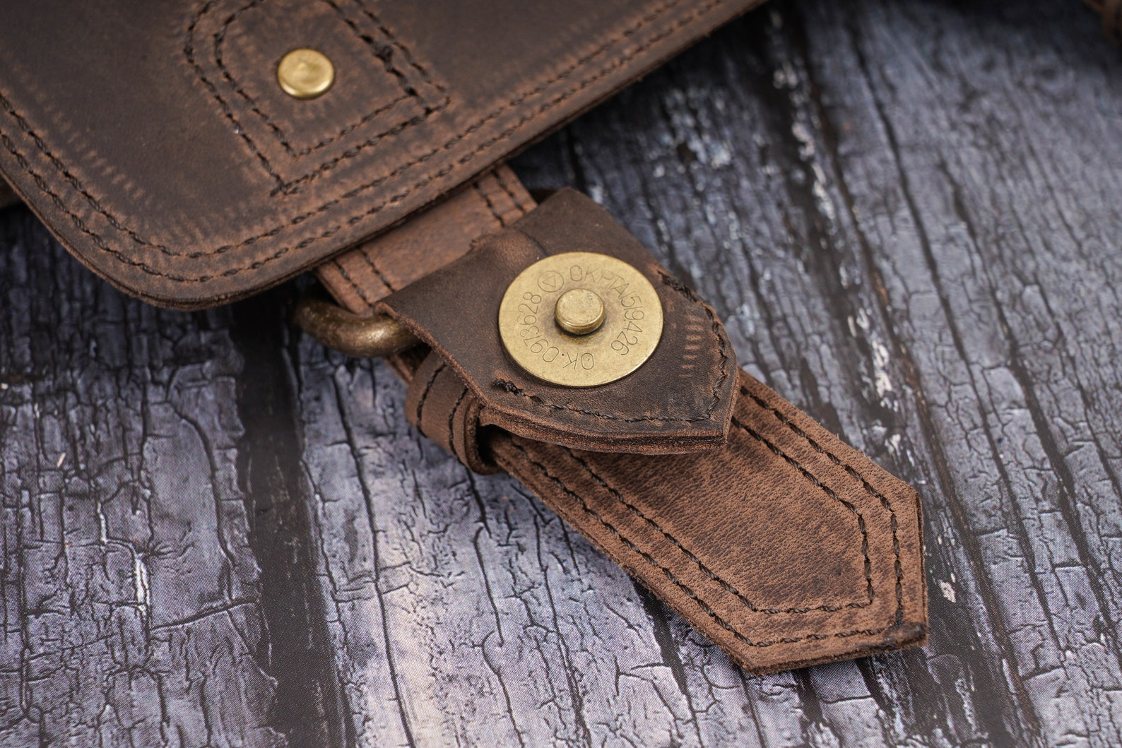 Handmade Leather Utility Belt Pouch in Brown Festival Fancy - Etsy