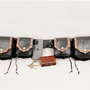 Leather Waist Belt, Functional Leather Belt, Utility Leather Belt, Multi Purpose Belt, Travel Friendly Belt, for unisex.