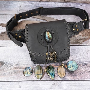 Handmade Leather Utility Waist Belt Bag Hip Belt With Real - Etsy
